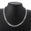 925 Stamped Silver Classic men's 8mm geometry Necklace for woman charm wedding party Jewelry Holiday gifts