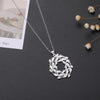 925 Stamped Silver fine Flowers leaves Pendant Necklace for Women Christmas Gifts Party wedding Jewelry