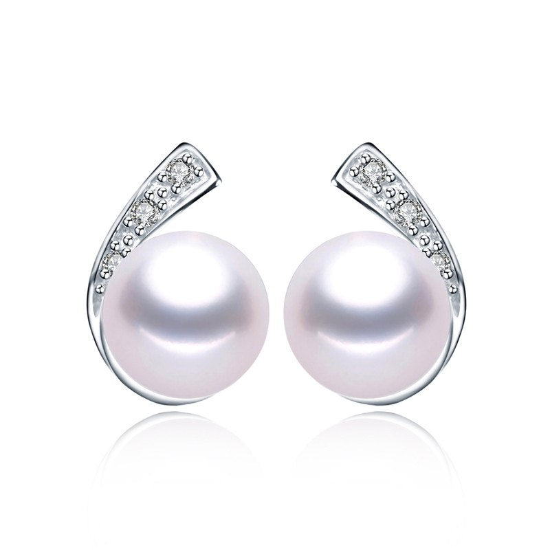 AAAA high quality pearl earrings High Luster Pearl jewelry Classic 925 silver earrings for women Party wedding earrings