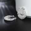 925 Sterling Silver Pretty Hollow Carved drop Earrings for Women wedding party Jewelry Christmas Gifts