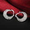 925 Sterling Silver Pretty Hollow Carved drop Earrings for Women wedding party Jewelry Christmas Gifts