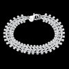 925 sterling Silver fine Fish bone Bracelets for Women men's charms Wedding Party Jewelry  Gifts