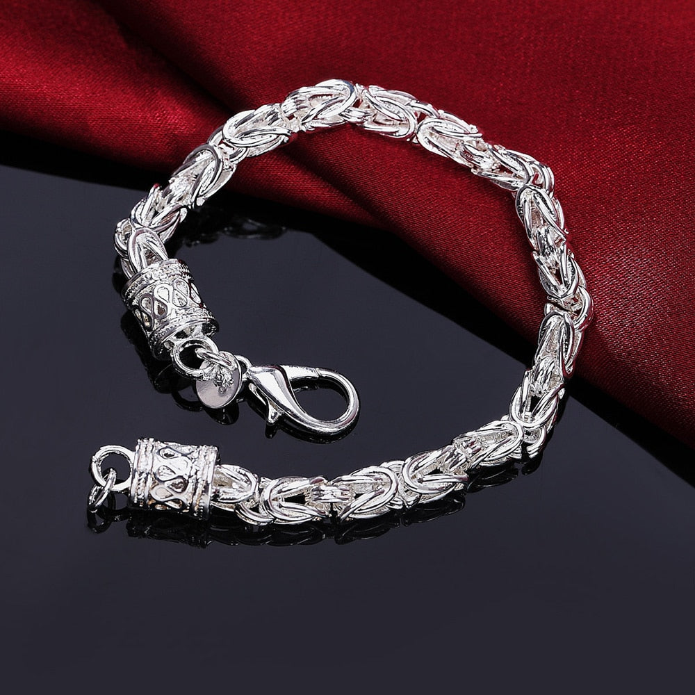 925 sterling silver Bracelet for woman man  Wedding party Christmas Gifts fine Jewelry temperament