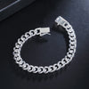 925 sterling silver classic 10MM Classic Chain Bracelets for women man Wedding party Holiday gifts Jewelry