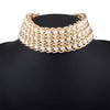 High-quality jewelry exquisite exaggerated personality necklace multi-layer pearl necklace ornaments