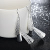 noble Jewelry 925 Sterling Silver elegant geometry long earring for Woman wedding party Holiday gifts