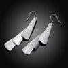 noble Jewelry 925 Sterling Silver elegant geometry long earring for Woman wedding party Holiday gifts