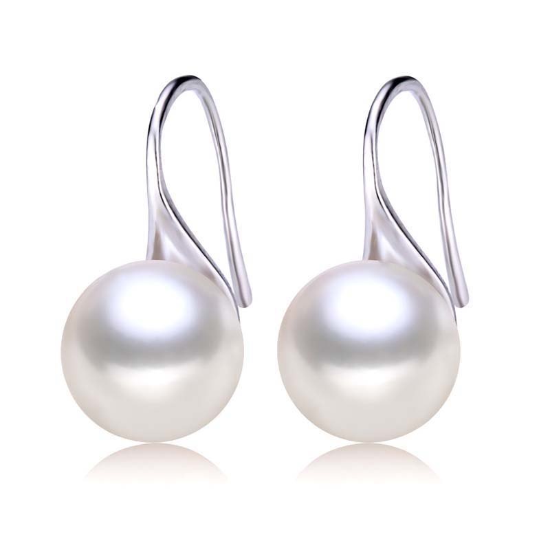 High quality pearl earrings High Luster Pearl jewelry Classic 925 silver earrings for women Party wedding earrings