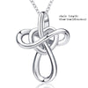 Highly recommend new arrival sterling silver 925 infinite chain pendant&necklace European DIY fine jewelry making for women gift