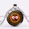 Hindu God Jagannath  India Necklace Jewelry Flower Lotus Photo Round Glass Dome Chains Necklace For Women Gift