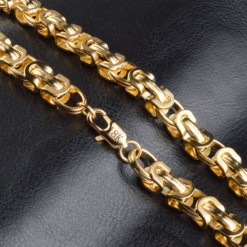 Hip Hop 9MM Mens Gold color Figaro chains 20inches Thick Heavy Long Necklace For women Rapper Hiphop Jewelry Gift