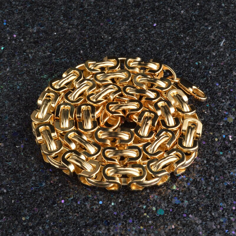 Hip Hop 9MM Mens Gold color Figaro chains 20inches Thick Heavy Long Necklace For women Rapper Hiphop Jewelry Gift