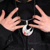Hip Hop AAA+ CZ Stone Paved Bling Ice Out Cool Big Moon Pendants Necklaces for Men Rapper Jewelry Drop Shipping