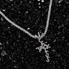 Hip Hop AAA Cubic Zirconia Iced Out Bling Cactus Jack Cross Pendant And Hip Hop Singer Travis Scott The Same Pendant Necklace