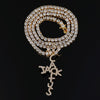 Hip Hop AAA Cubic Zirconia Iced Out Bling Cactus Jack Cross Pendant And Hip Hop Singer Travis Scott The Same Pendant Necklace