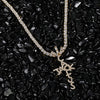 Hip Hop AAA Cubic Zirconia Iced Out Bling Cactus Jack Cross Pendant And Hip Hop Singer Travis Scott The Same Pendant Necklace