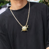 Hip Hop Big Shark Pendant Necklace For Men Cubic Zircon Shark Boy Jewelry With Iced Out Crystal Miami Cuban Link Chain