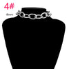 Hip Hop Chain Choker Necklace Gold Color Metal Cuban Collar Necklace for Women Chunky Statement Jewelry Necklace