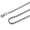 Hip Hop Chains For Men Women 3/5mm Gold Silver Color Stainless Steel Twisted Rope Chain Necklace Jewelry