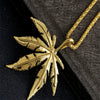 Hip Hop Charm Maple Leaf Necklaces Men Women Weed Herb Chains Hip Hop Jewelry Gifts #274166