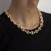 Hip Hop Coffee Bean Chains Necklaces Pig Nose Chains Bracelets Punk Necklace 13mm Iced Out Bling AAA Zircon