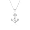 Hip Hop Creative Retro Pop Pirate Anchor Necklace stainless steel Gothic Punk Party Trendy Pendant Necklaces Jewelry Gift 2022