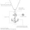 Hip Hop Creative Retro Pop Pirate Anchor Necklace stainless steel Gothic Punk Party Trendy Pendant Necklaces Jewelry Gift 2022