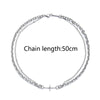 Hip Hop Cross Titanium Steel Chain Choker Necklace for Women/Men Double Layer Splicing Collar Necklaces Trend  Charm Jewellery