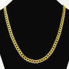 Hip Hop Cuban 24K Gold Necklace 8MM70CM Sideways Men's Necklace Jewelry Gift