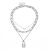 Hip Hop Exaggerated Thick Clavicle Chain Necklace For Women Multi-layer Lock Heart Pendant Necklace Sweater Chain Jewelry