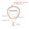Hip Hop Exaggerated Thick Clavicle Chain Necklace For Women Multi-layer Lock Heart Pendant Necklace Sweater Chain Jewelry