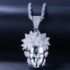 Hip Hop Full AAA CZ Zircon Bling Iced Out Cartoon Pendants Necklace for Men Rapper Jewelry Gold Silver Gift