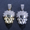 Hip Hop Full AAA CZ Zircon Bling Iced Out Cartoon Pendants Necklace for Men Rapper Jewelry Gold Silver Gift