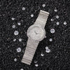 Hip Hop Full Iced Out Women Watch Stainless Steel Mechanical  Rhinestones Quartz Square Wristwatches Business Watch