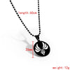 Hip Hop Genshin Impact Eye of God Stainless Steel Necklace Grass Water Wind Thunder Fire Rock Ice Element Cosplay Jewelry Gift
