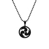 Hip Hop Genshin Impact Eye of God Stainless Steel Necklace Grass Water Wind Thunder Fire Rock Ice Element Cosplay Jewelry Gift