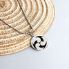 Hip Hop Genshin Impact Eye of God Stainless Steel Necklace Grass Water Wind Thunder Fire Rock Ice Element Cosplay Jewelry Gift