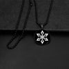 Hip Hop Genshin Impact Eye of God Stainless Steel Necklace Grass Water Wind Thunder Fire Rock Ice Element Cosplay Jewelry Gift