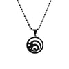 Hip Hop Genshin Impact Eye of God Stainless Steel Necklace Grass Water Wind Thunder Fire Rock Ice Element Cosplay Jewelry Gift