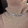 Hip-Hop Glittering Rhinestone Thick Chain Necklace Punk Miami Cuba Necklace Necklace Collar Men's Women's Jewelry