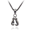 Hip Hop Gold Black Boxing Gloves Boxer Men Necklaces Pendants Chain for Boyfriend Male Jewelry Creativity Gift
