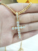 Hip Hop Gold Cross Necklace For Women Men's Jewelry Zircon Cross Pendant AAA Iced out Chain on the neck CZ Egyptian Necklaces