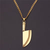 Hip Hop Gothic Razor Blades Hammer Axe Screwdriver Knife Pendant Necklaces Men Jewelry Street Hiphop Style
