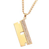 Hip Hop Gothic Razor Blades Hammer Axe Screwdriver Knife Pendant Necklaces Men Jewelry Street Hiphop Style