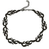Hip Hop Harajuku Streetwear Flame Necklace Punk Rock Chain Necklaces Gold Color Choker Necklace Adjustable Chain For Unisex