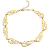 Hip Hop Harajuku Streetwear Flame Necklace Punk Rock Chain Necklaces Gold Color Choker Necklace Adjustable Chain For Unisex