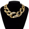 Hip Hop Hyperbole Jewelry Accessories Punk Thick Chain Golden&Silver Color Choker Neck Necklace for Women 2021 Trend