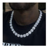 Hip Hop Jewelry 10mm Clustered Iced Out Tennis Necklaces and Bracelets KRKC&CO