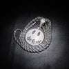 Hip Hop Jewelry Drew Smiling Face Pendant Necklace For Men Women  Micro Pave Colorful Zircon Lovers Necklace Gift