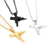Hip Hop Jewelry UZI Submachine Gun Necklace Men Women long Chain Pendants Necklaces Charms Collier